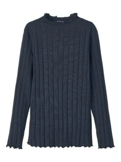 NAME IT Nkfnoline Slim Fit - Longsleeve - Dark Sapphire