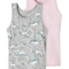 NAME IT Nmftank Top Unicorn 2 Pack - Hemd - Grey -Name It 0739b958df44435fb61f1cfc60b8eaf3