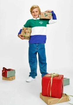 NAME IT Straight Leg Jeans - Medium Blue Denim