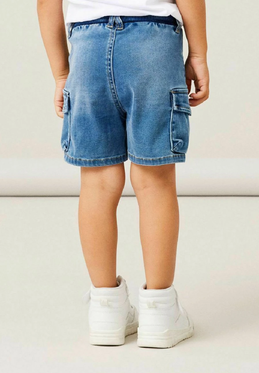 NAME IT Jeansshort - Medium Blue Denim 4 NAME IT Jeansshort - Medium Blue Denim - Afbeelding 2