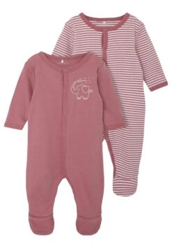 NAME IT Nbnnightsuit Core Unisex 2 Pack - Kruippakje - Mesa Rose