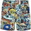 NAME IT Bade Cartoon - Zwemshorts - Buttercream