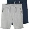 NAME IT 2P- Shorts - Grey Melange 2 NAME IT 2P- Shorts - Grey Melange -Name It 2b1f4b09f53049419f1e2fa61e1e2260