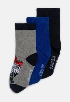 NAME IT Nmmjion Pawpatrol Unisex 3 Pack - Sokken - Dark Sapphire/Grey/Strong Blue