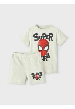 NAME IT Nachtwäsche-Set Spider-Man - Pyjama - Light Grey Melange -Name It 3117e75ed4444cf68ad5a7937a749e09