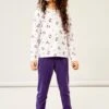 NAME IT Nkfnightset Fairy- Pyjama - Gray Lilac -Name It 3825608fc263422ebe5560ff38e98eb2