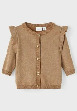 NAME IT Glitzer - Vest - Toasted Coconut -Name It 3c67dd5a06e848ec8accf67a28abf68b