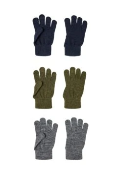 NAME IT Nknmagic Unisex 3 Pack - Handschoenen - Olive Night