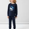 NAME IT Nkmnightset Football - Pyjama - Dark Sapphire -Name It 53f0ed59ac964b24950063856b19fd80