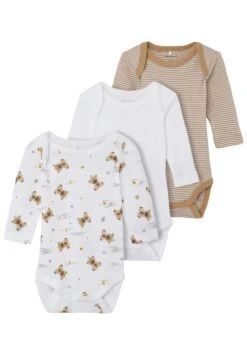 NAME IT Nbnbody Teddy Unisex 3 Pack - Body - Sand -Name It 552ab85e8c564e428783b92fbe244798