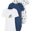 NAME IT Nbmbody 3Pack - Body - Dark Blue -Name It 56a2770eaf734c5ab5a8aae0367fbd14