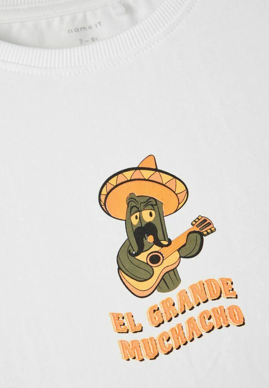 NAME IT Regular Fit - T-Shirt Print - Bright White 5 NAME IT Regular Fit - T-Shirt Print - Bright White - Afbeelding 3