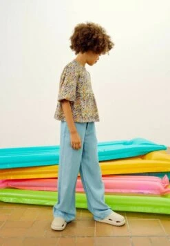 NAME IT Wide Leg - Flared Jeans - Light Blue Denim