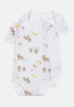 NAME IT Farm Animals Unisex 2 Pack - Body - Bright White