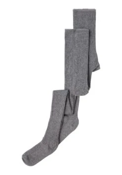 NAME IT Nknpantyhose 2 Pack Unisex - Panty - Dark Grey Melange