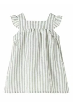 NAME IT Gestreiftes - Jurk - Dried Sage -Name It 70ed5168de1642cb904f293aaa04ec5f