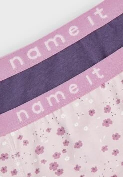 NAME IT Nkfhipster Winsome Flower 2 Pack - Slip - Purple -Name It 736380eb3eb941eba6fdc8660fb82e40