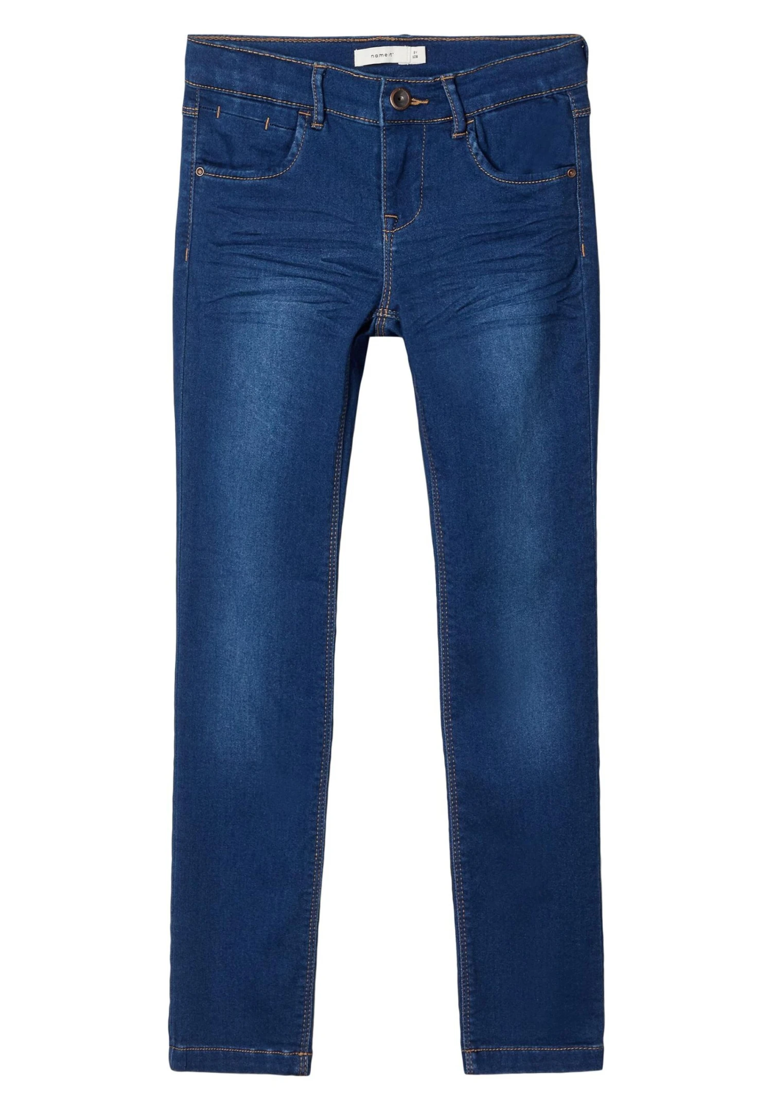 NAME IT Nkfsalli - Slim Fit Jeans - Dark Blue Denim 4 NAME IT Nkfsalli - Slim Fit Jeans - Dark Blue Denim - Afbeelding 2