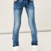 NAME IT Straight Leg Jeans - Medium Blue Denim -Name It 7ef405f82df64ee0bd157c0c9a50fc31