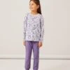 NAME IT Nkfnightset Flower - Pyjama - Purple