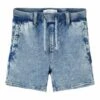 NAME IT Snow Washed - Jeansshort - Medium Blue Denim -Name It 9017e19073ff4a23880731921cd25576