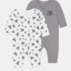 NAME IT Nbnnightsuit Zip Silver Koala Unisex 2 Pack - Pyjama - Grey -Name It 97ae98e582c04322b257d536dd1477e8
