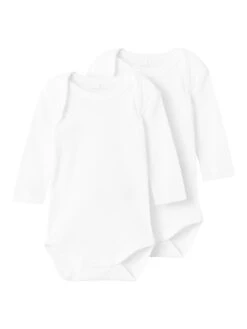NAME IT Solid Unisex 2 Pack - Body - Bright White