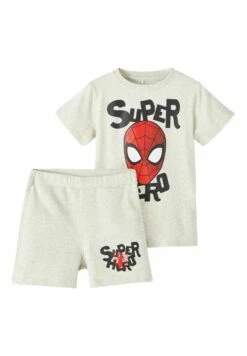 NAME IT Nachtwäsche-Set Spider-Man - Pyjama - Light Grey Melange
