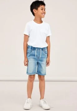 NAME IT Nkmryan Jogger- Jeansshort - Light Blue Denim