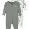 NAME IT Nbmnightsuit Zip Crocodile 2 Pack - Pyjama - Agave Green