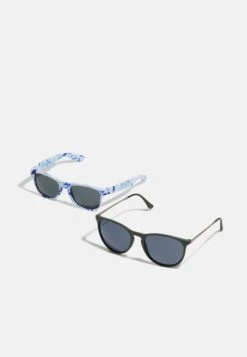 NAME IT Nmmfabiano Sunglasses Unisex 2 Pack - Zonnebril - Four Leaf Clover/Surf The Web