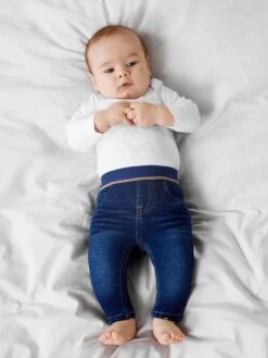 NAME IT Nbmsilas Slim Swe Jeans 7025-Tr- Jeans Skinny Fit - Dark Blue Denim