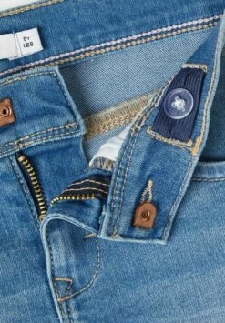 NAME IT Nkfsalli Dnmthris - Jeansshort - Medium Blue Denim -Name It ddfefe8dc2da4c55bda76dc443c265cb