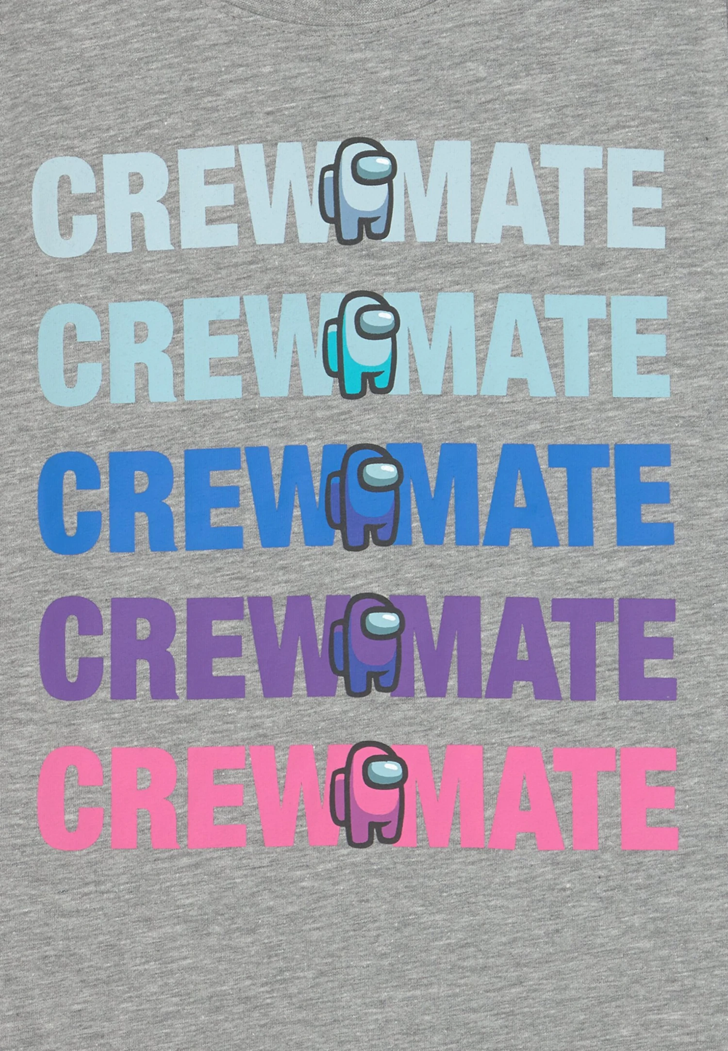 NAME IT Nkfjala Among Us Sky Unisex - T-Shirt Print - Grey Melange 5 NAME IT Nkfjala Among Us Sky Unisex - T-Shirt Print - Grey Melange - Afbeelding 3