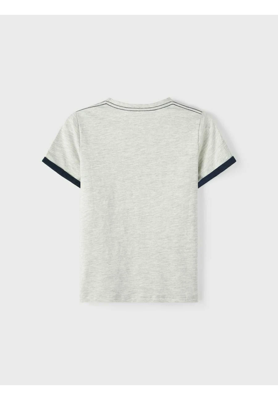 NAME IT Print - T-Shirt Print - Light Grey Melange 4 NAME IT Print - T-Shirt Print - Light Grey Melange - Afbeelding 2