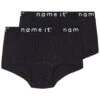 NAME IT Nkfhipster 2 Pack - Slip - Black/White -Name It efa6256947144832aeb1e554de48b8d2