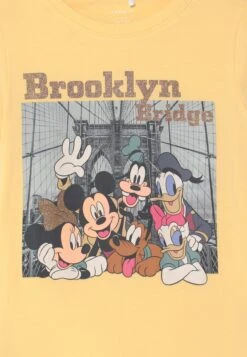 NAME IT Nkfjama Top Disney Mickey Mouse - T-Shirt Print - Straw -Name It f5da15eb48d84add887470ffde20fc25